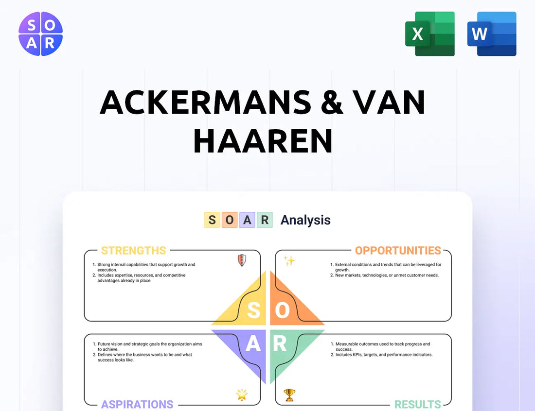 Ackermans & Van Haaren SOAR Analysis