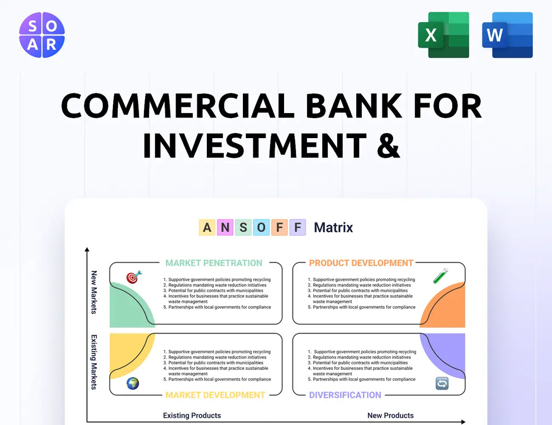 Commercial Bank For Investment & Development Of Vietnam Ansoff Matrix