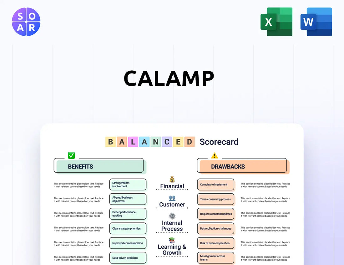 CalAmp Balanced Scorecard