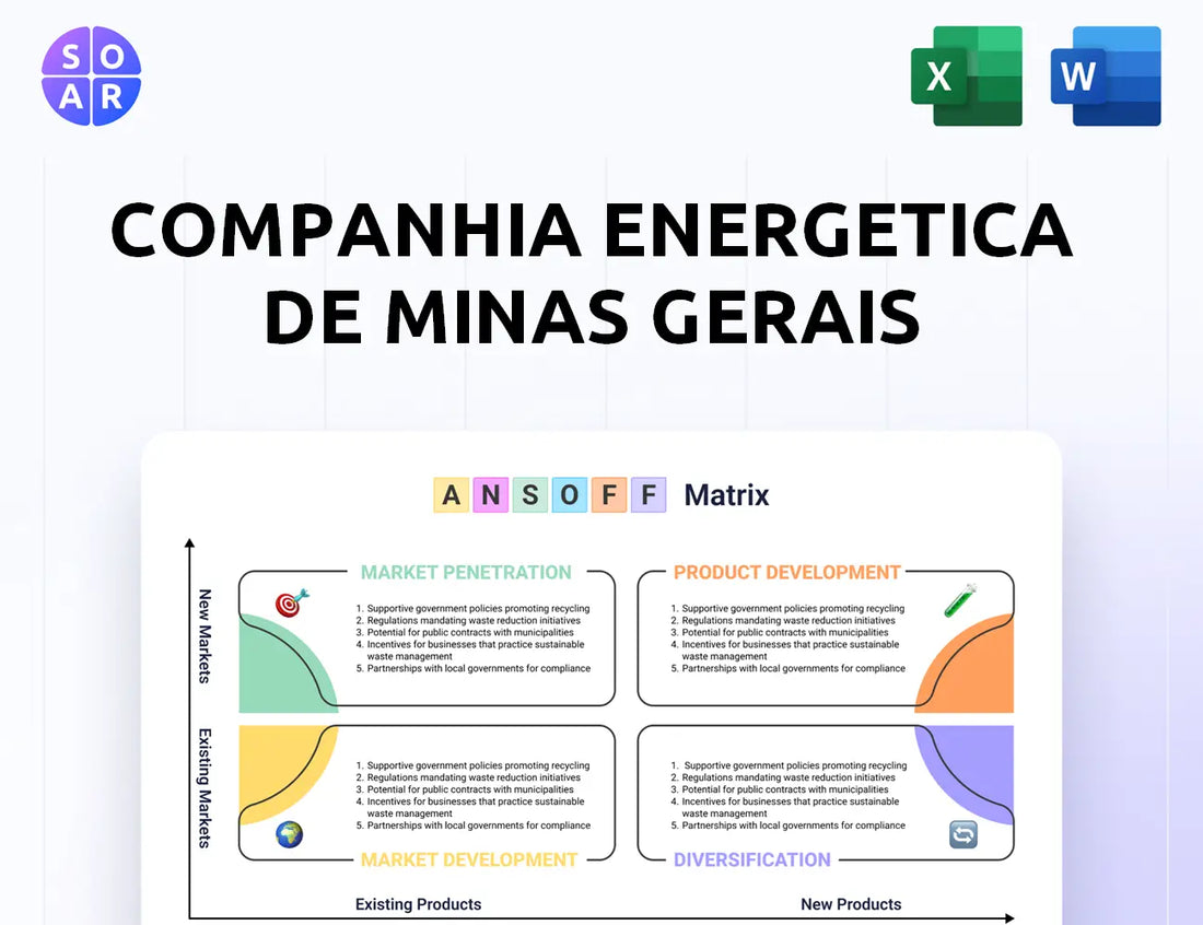 Companhia Energetica de Minas Gerais Ansoff Matrix