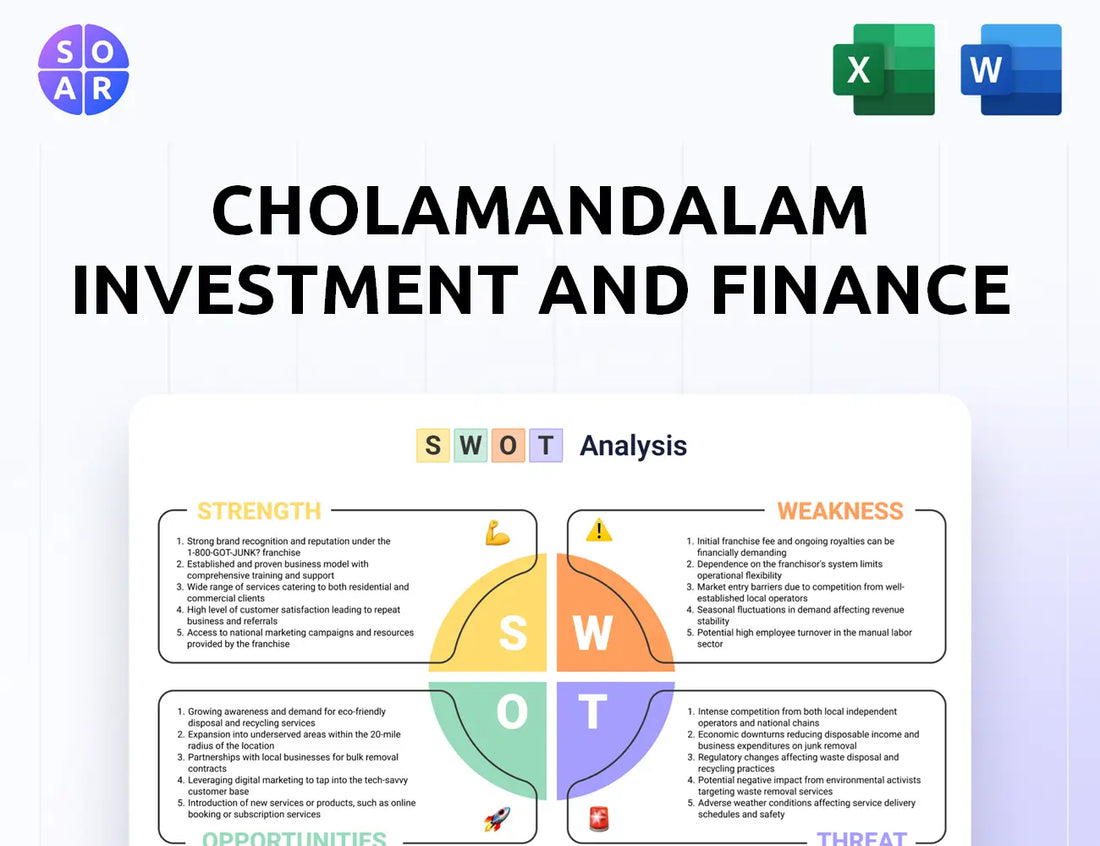 Cholamandalam Investment and Finance SWOT Analysis