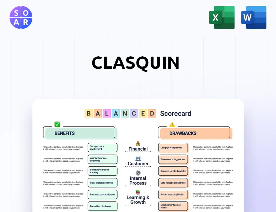 Clasquin Balanced Scorecard