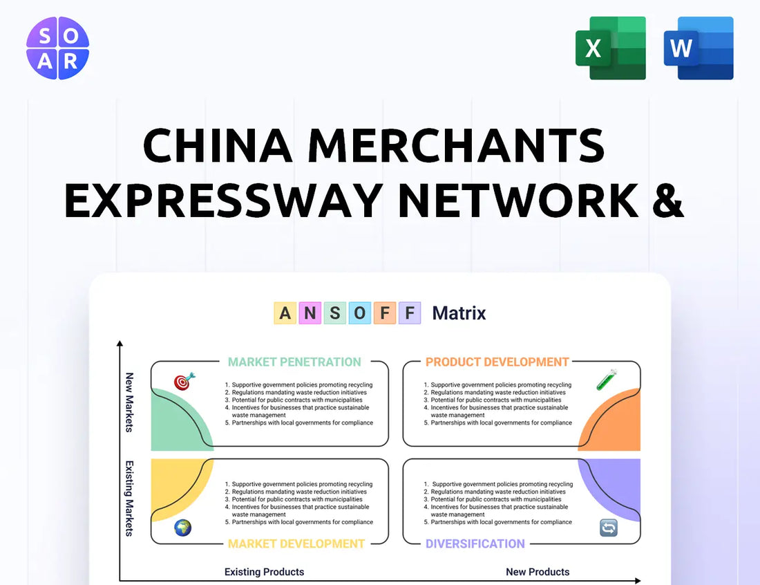 China Merchants Expressway Network & Technology Holdings Ansoff Matrix