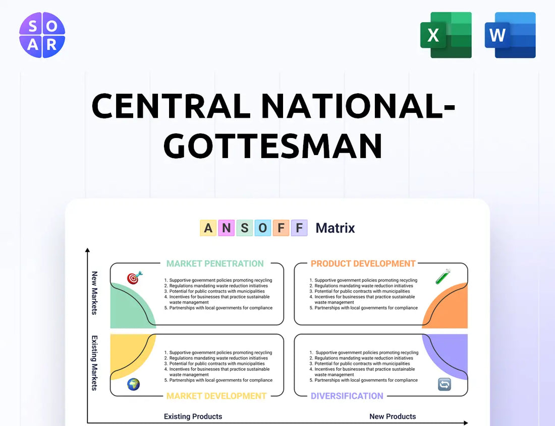 Central National-Gottesman Ansoff Matrix