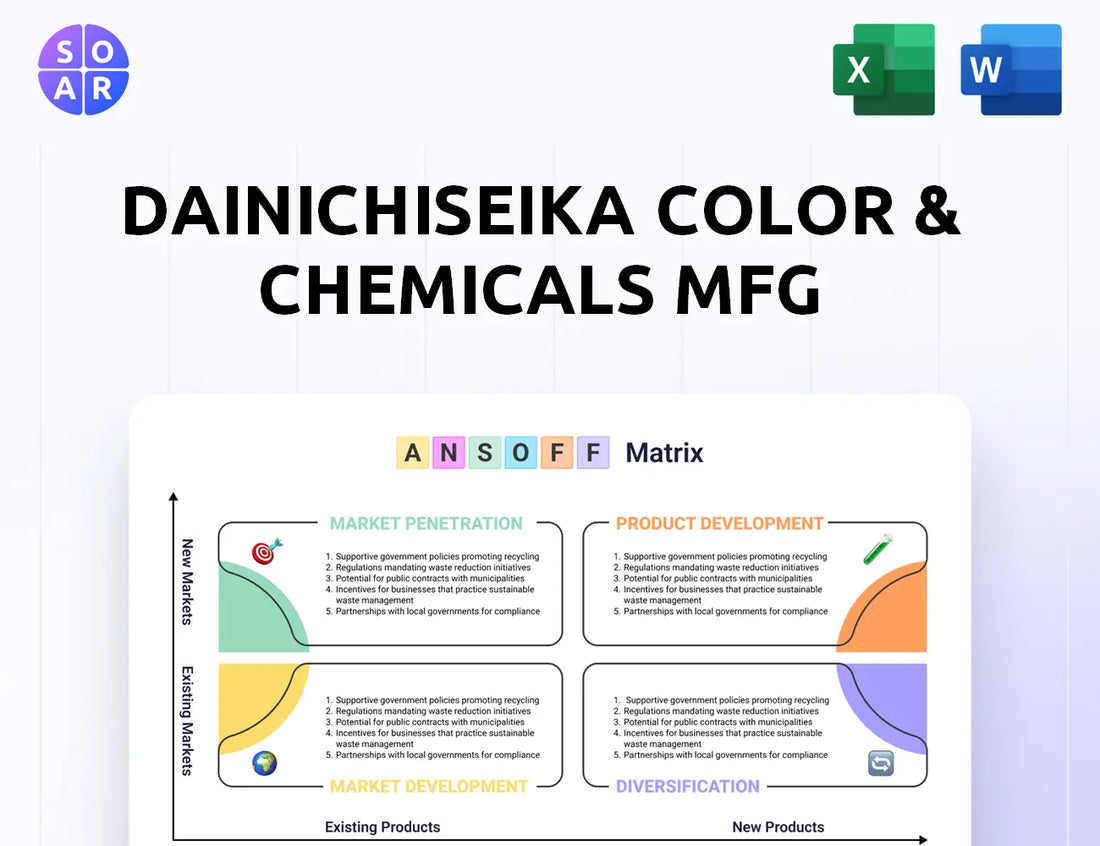 Dainichiseika Color & Chemicals Mfg Ansoff Matrix