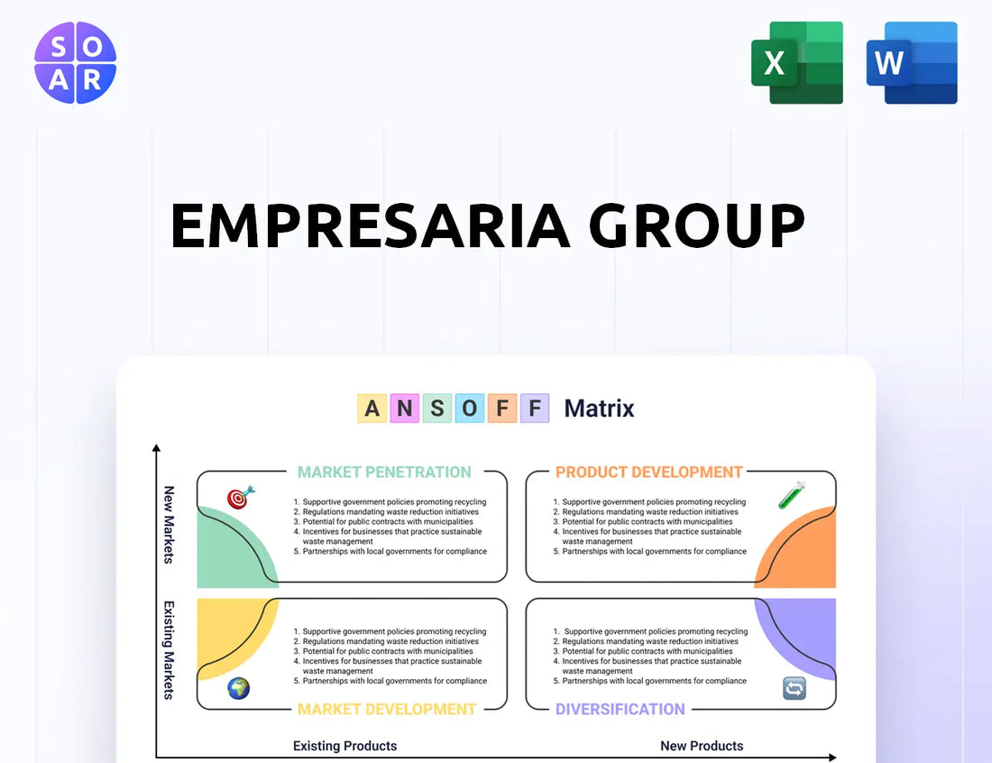 Empresaria Group Ansoff Matrix