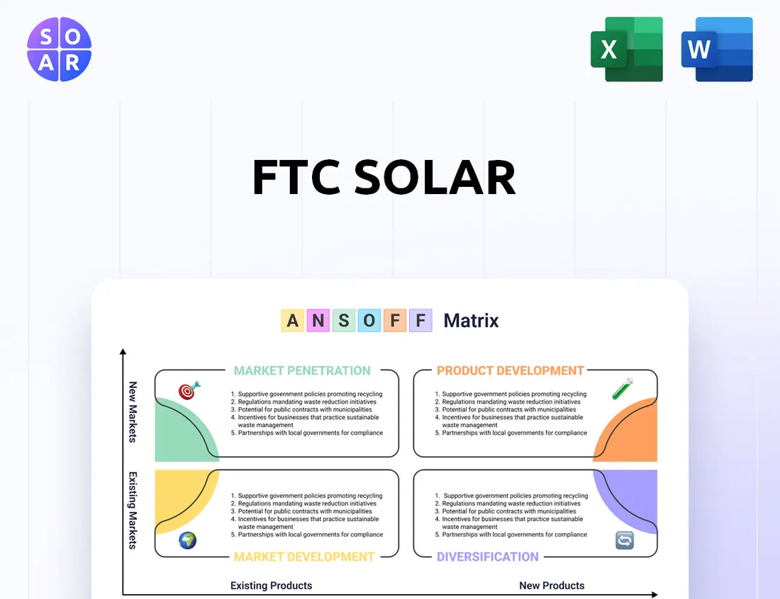 FTC Solar Ansoff Matrix