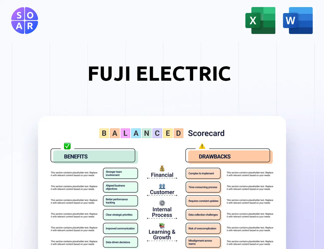 Fuji Electric Balanced Scorecard