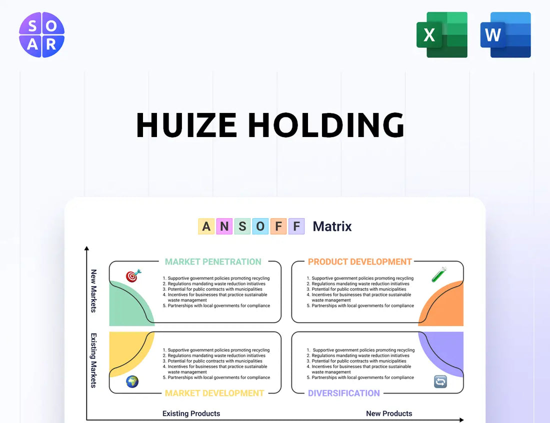 Huize Holding Ansoff Matrix