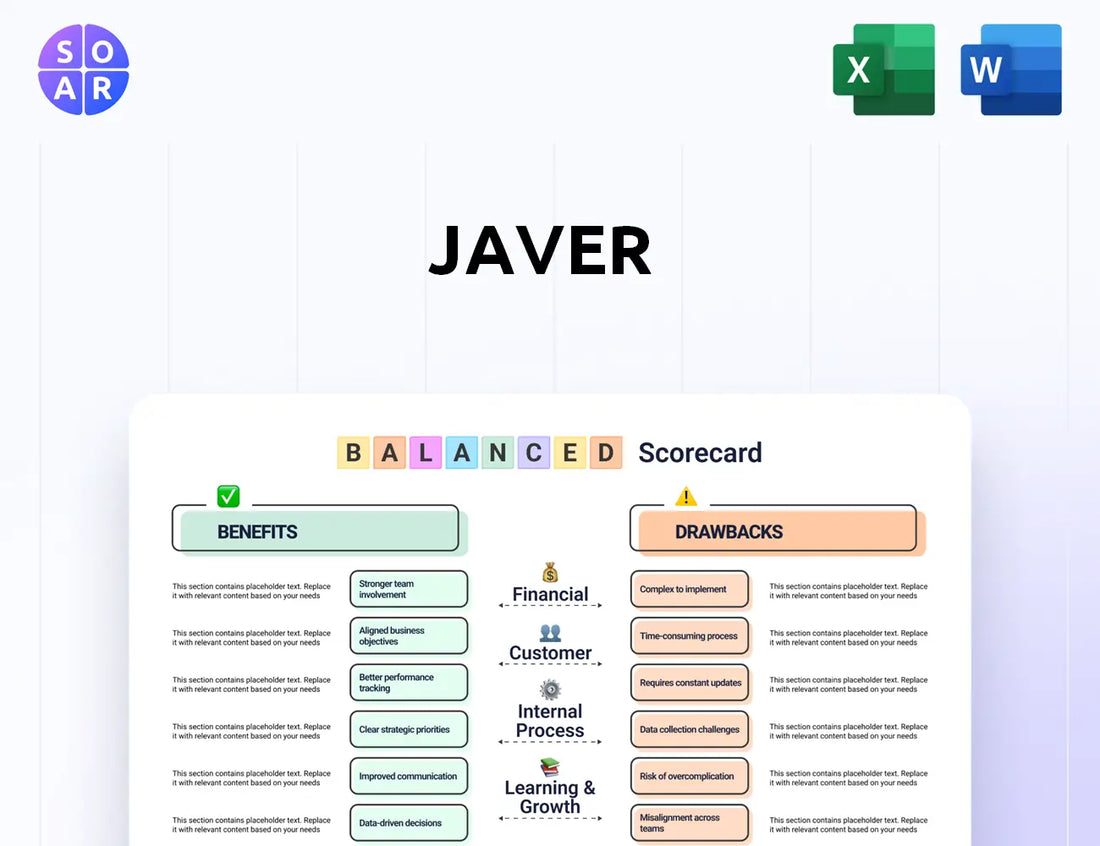 Javer Balanced Scorecard