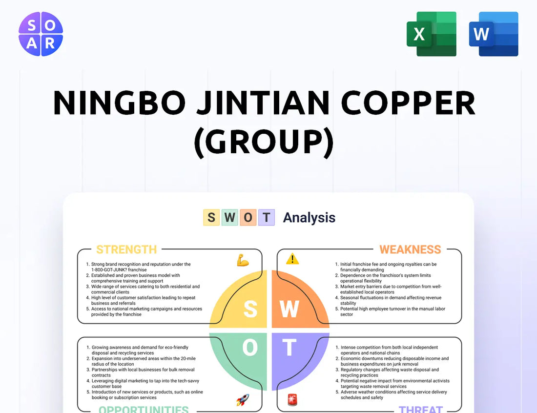 Ningbo Jintian Copper (Group) SWOT Analysis