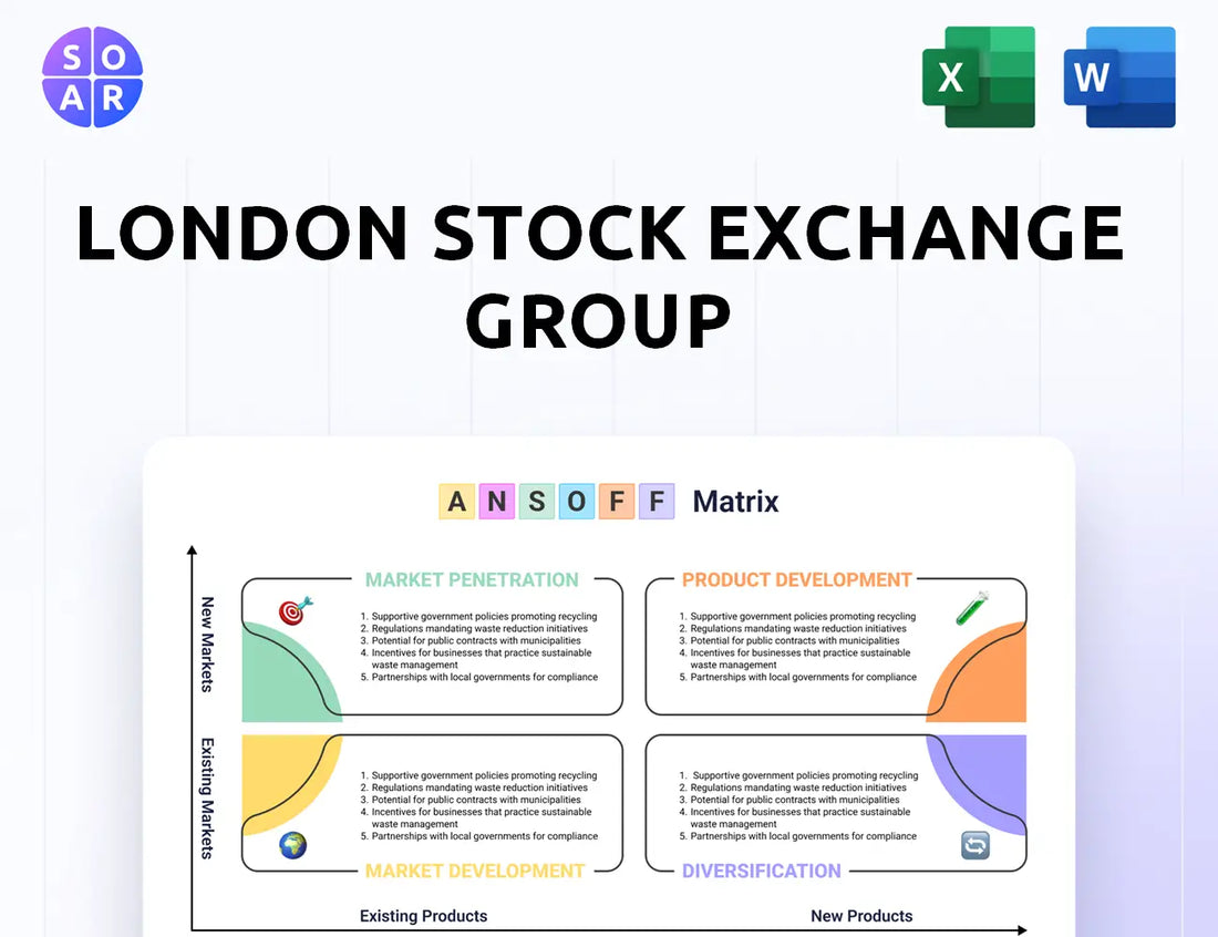London Stock Exchange Group Ansoff Matrix