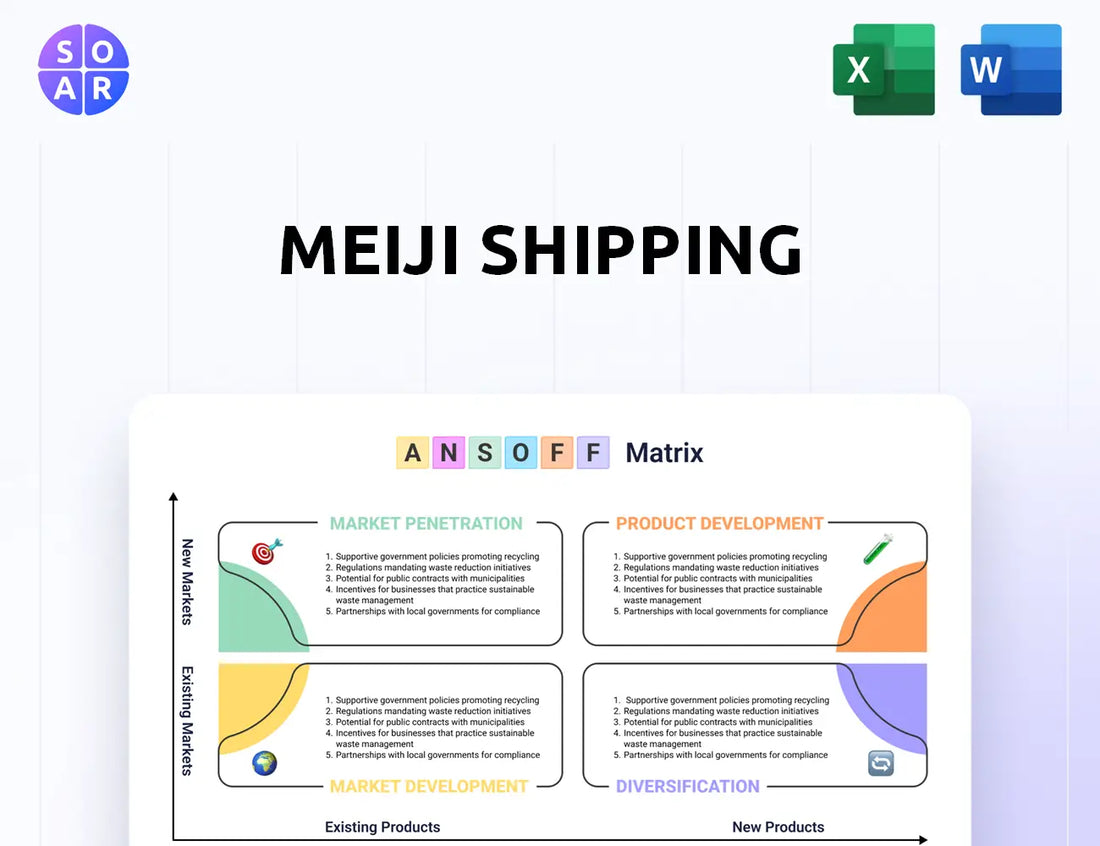 Meiji Shipping Ansoff Matrix