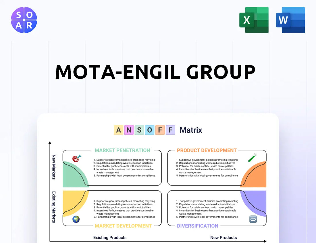 Mota-Engil Group Ansoff Matrix
