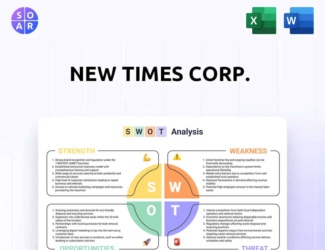 New Times Corp. SWOT Analysis