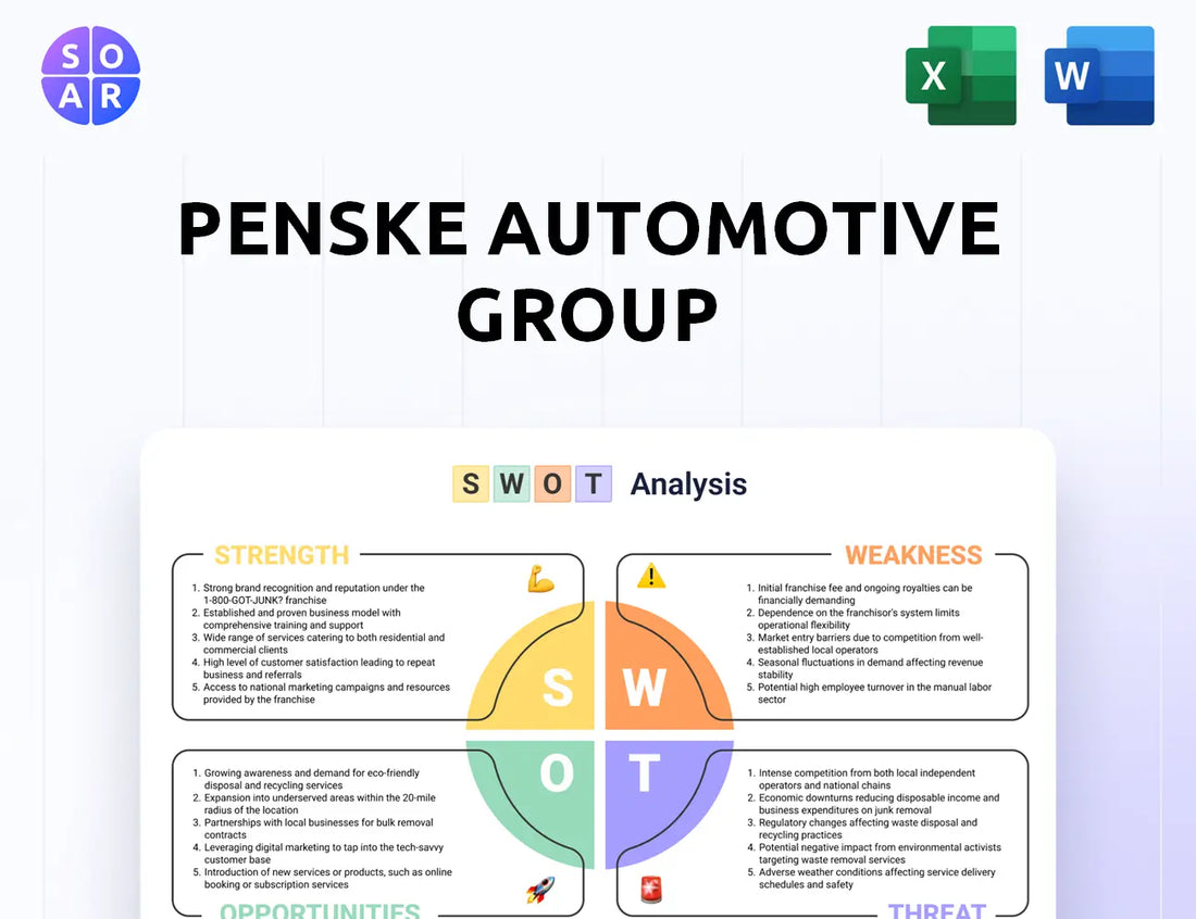 Penske Automotive Group SWOT Analysis