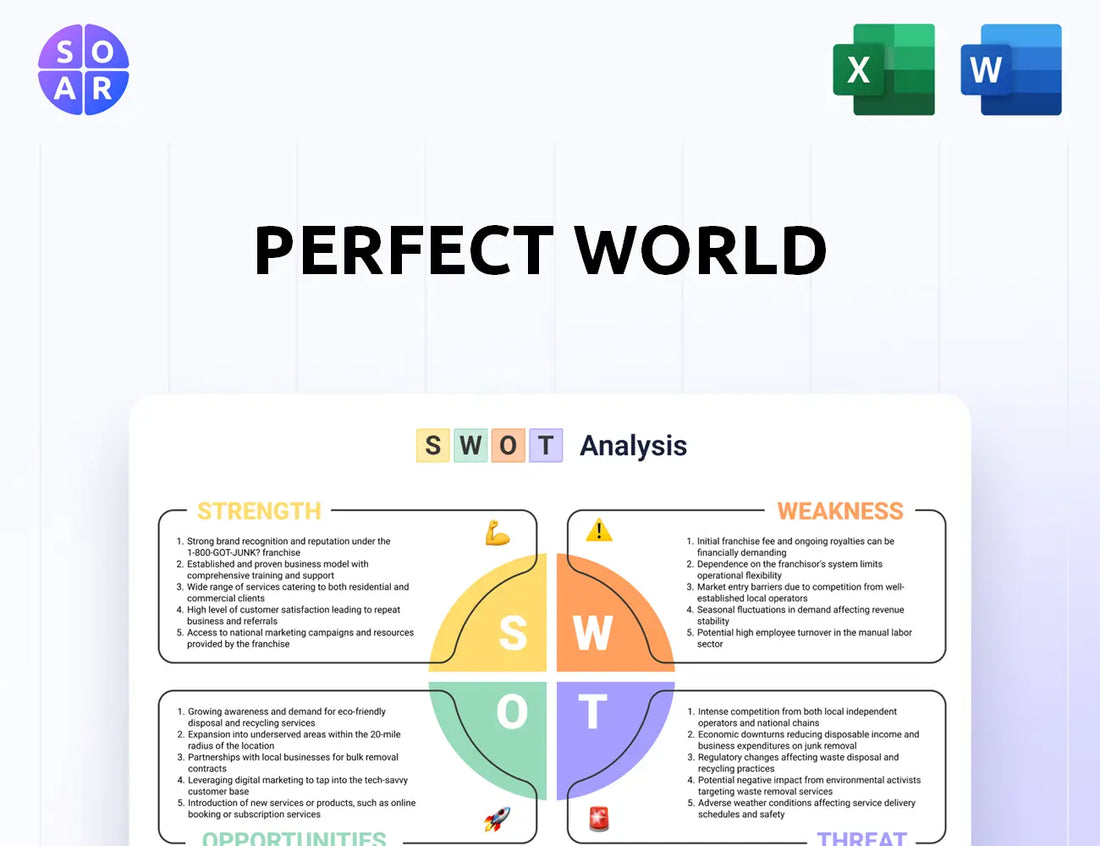 Perfect World SWOT Analysis