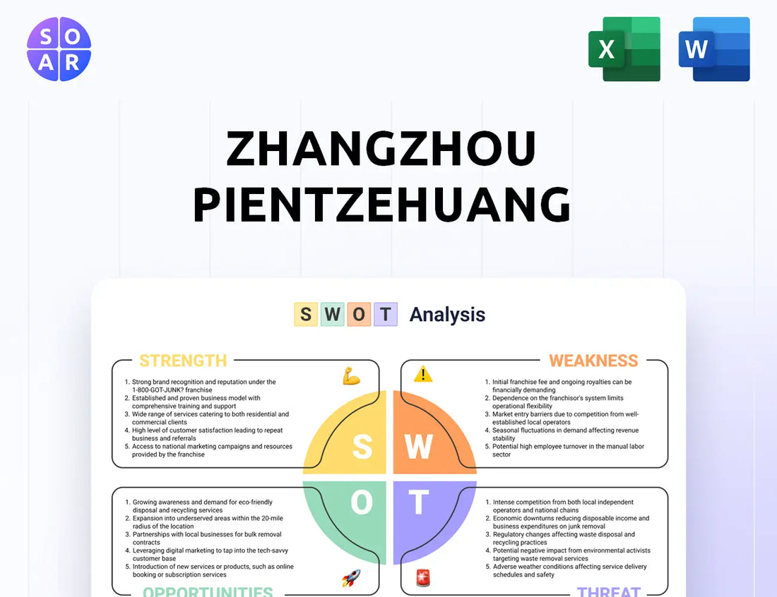 Zhangzhou Pientzehuang Pharmaceutical SWOT Analysis