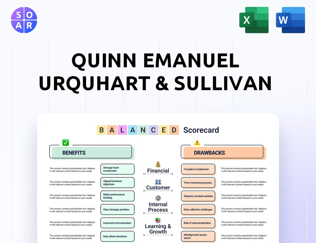 Quinn Emanuel Urquhart & Sullivan Balanced Scorecard