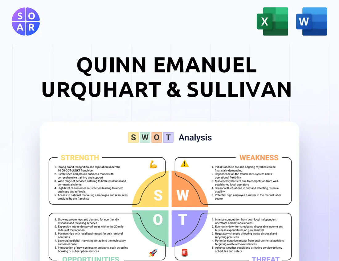 Quinn Emanuel Urquhart & Sullivan SWOT Analysis