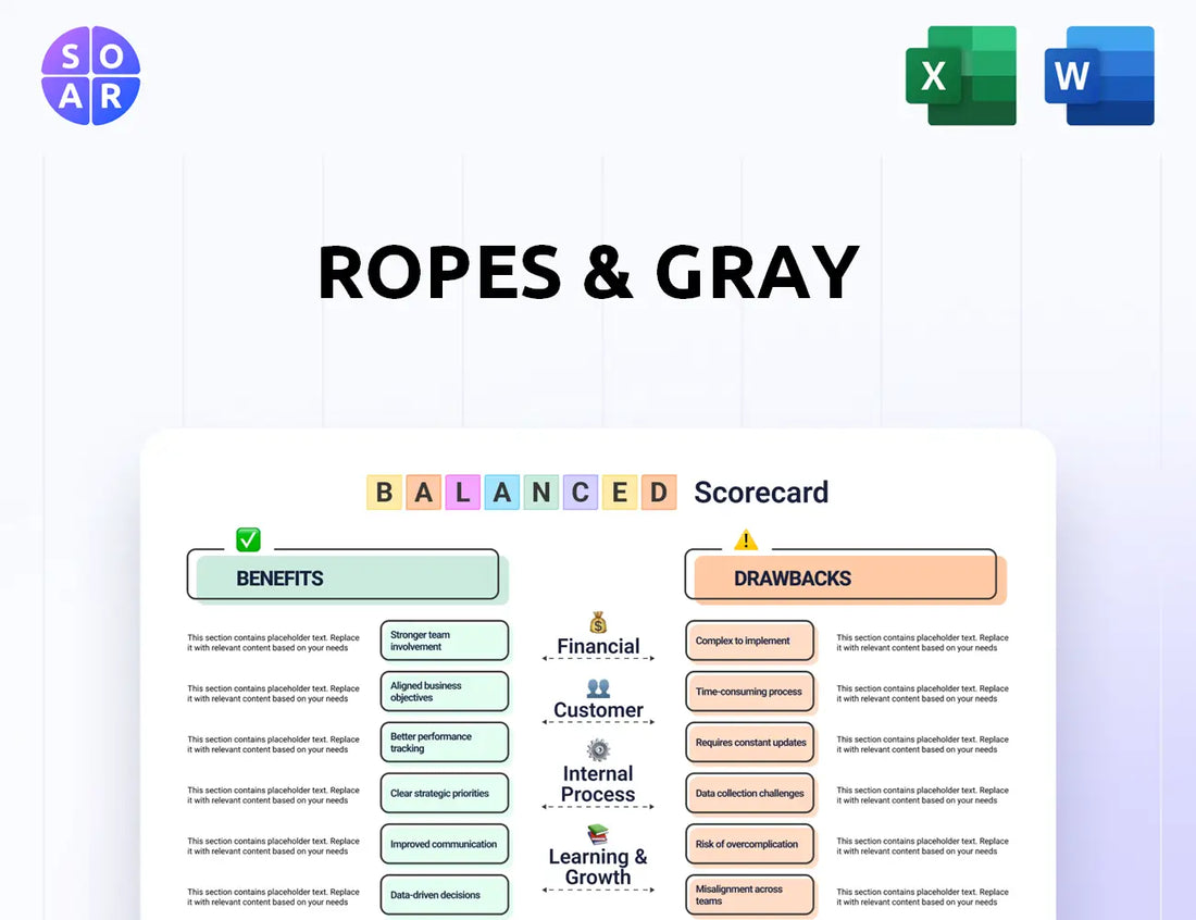 Ropes & Gray Balanced Scorecard