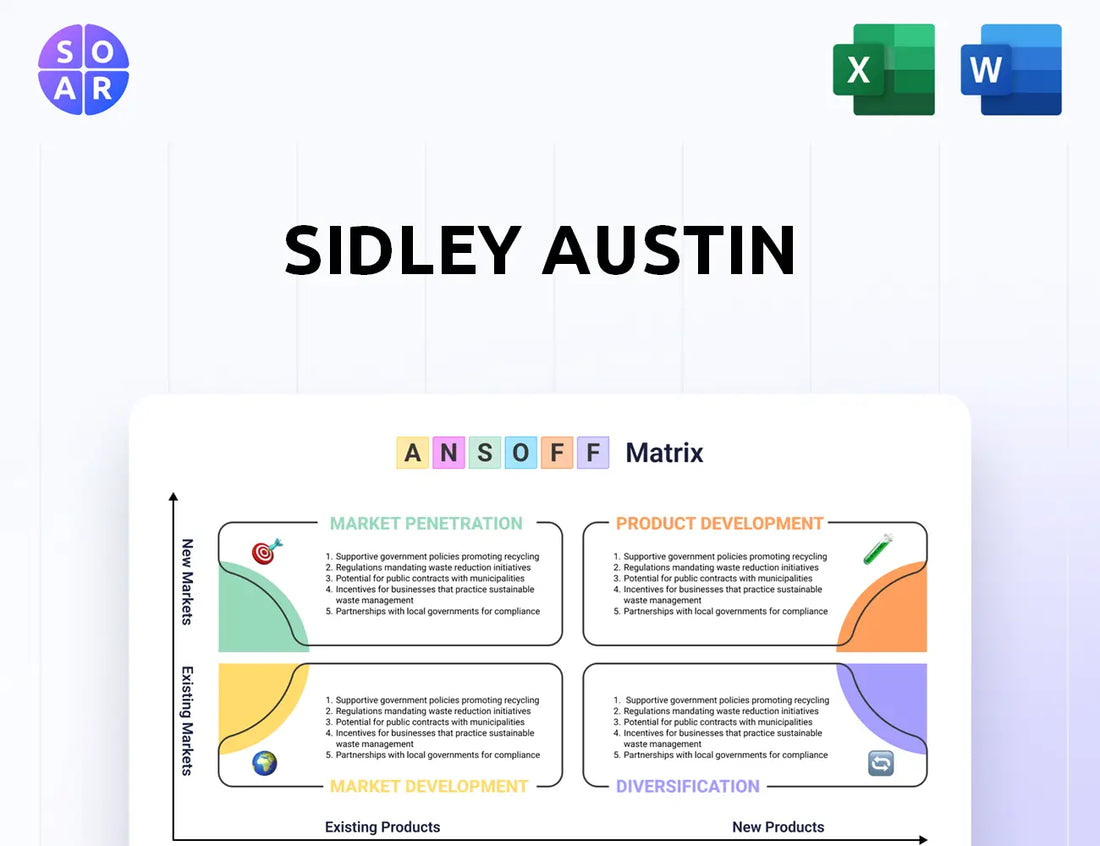Sidley Austin Ansoff Matrix
