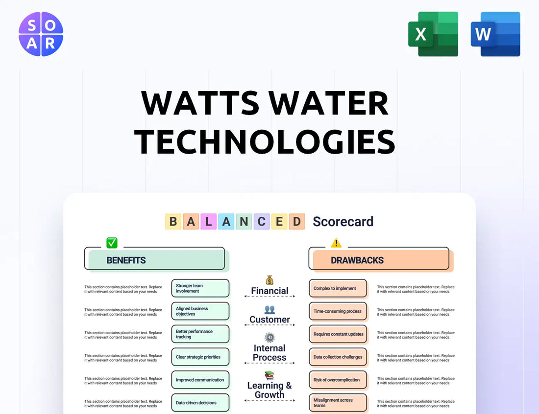 Watts Water Technologies Balanced Scorecard